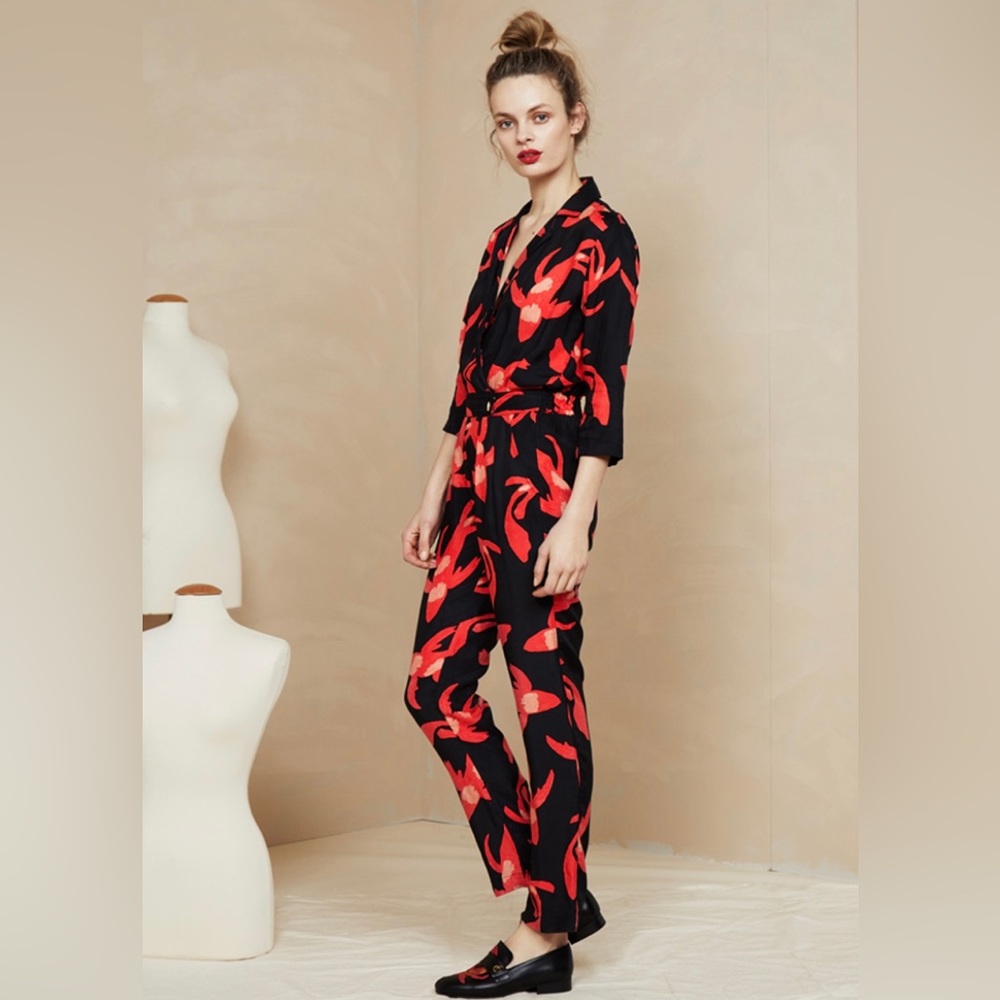 Fabienne Chapot jumpsuit “Water Art”. Retails $329